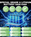 Elektrische rolstoel – 13.6kg, 300W motor, afneembare lithium-accu, elektromagnetische rem, 100kg draagvermogen, lichte elektrische opvouwbare rolstoel ideaal voor reizen & dagelijks gebruik