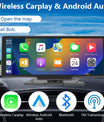 NOEIFEVO C200 10,26 pouces écran CarPlay, Radio de voiture portable compatible avec Apple CarPlay & Android Auto, Écran IPS tactile, Dashcam 4K, Caméra de recul 1080P, Siri, Navigation GPS, Bluetooth, MirrorLink, FM