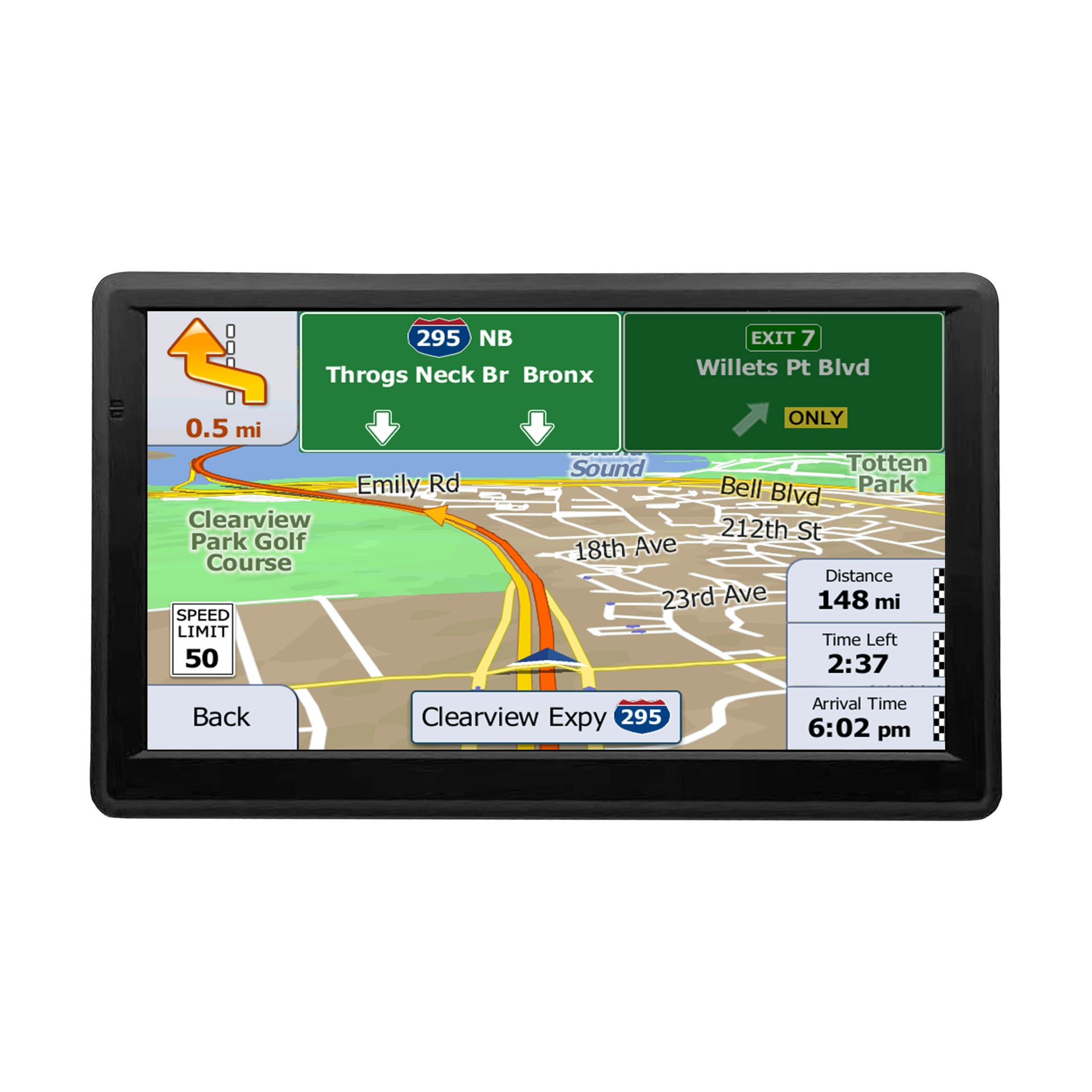 NOEIFEVO X20 Navigation GPS, Écran Tactile de 7 pouces avec Cartes de l'Europe, 8GB 256MB, Multilingue, Support FM, pour Voitures/Vans/Camions