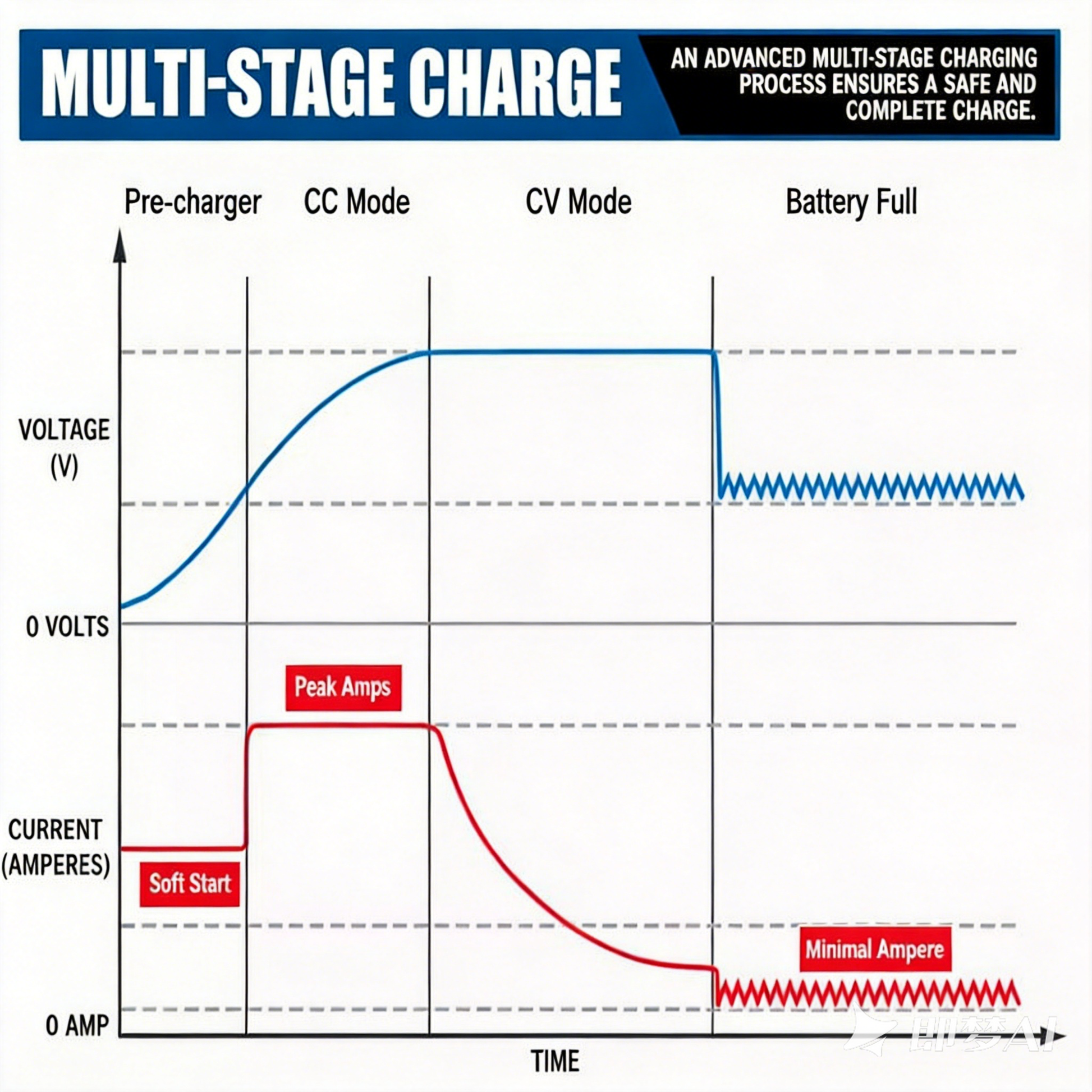 NOEIFEVO Vanntett DC 10-36V til 14,6V 29,2V 43,8V LiFePO4-litiumbatterilader for bobiler, båter, biler og doble batteri-energilagringssystemer