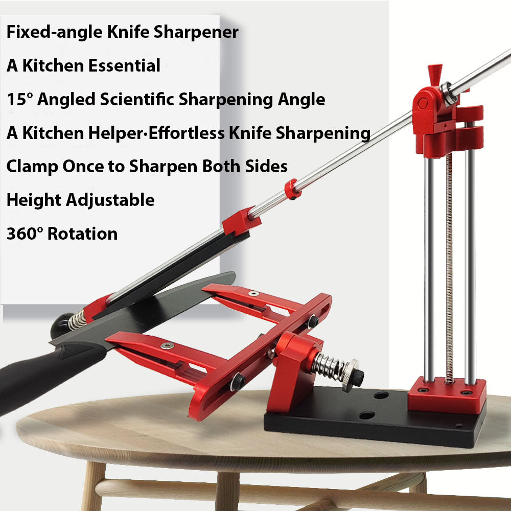 NOEIFEVO Sistema Flip Giratório de 360° para Facas com Ângulo Fixo - Kit Profissional de Afiamento de Facas com Pedras de Afiar - Ferramenta para Suporte de Materiais de Afiamento.