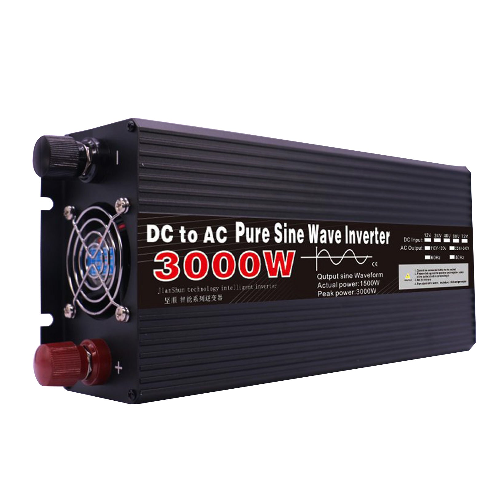 Energía portátil 3000W 4000W 5000W 6000W 8000W inversores de onda sinusoidal pura DC 24V to AC 110V 220V Voltage Converter Car Solar Inverter